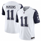 Men & Women & Youth Dallas Cowboys #11 Micah Parsons White 2023 F.U.S.E. Vapor Limited Stitched Football Jersey,baseball caps,new era cap wholesale,wholesale hats